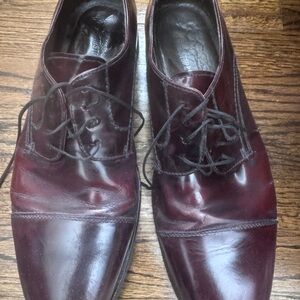 Johnston & Murphy Men's Burgundy Leather Dress Shoes